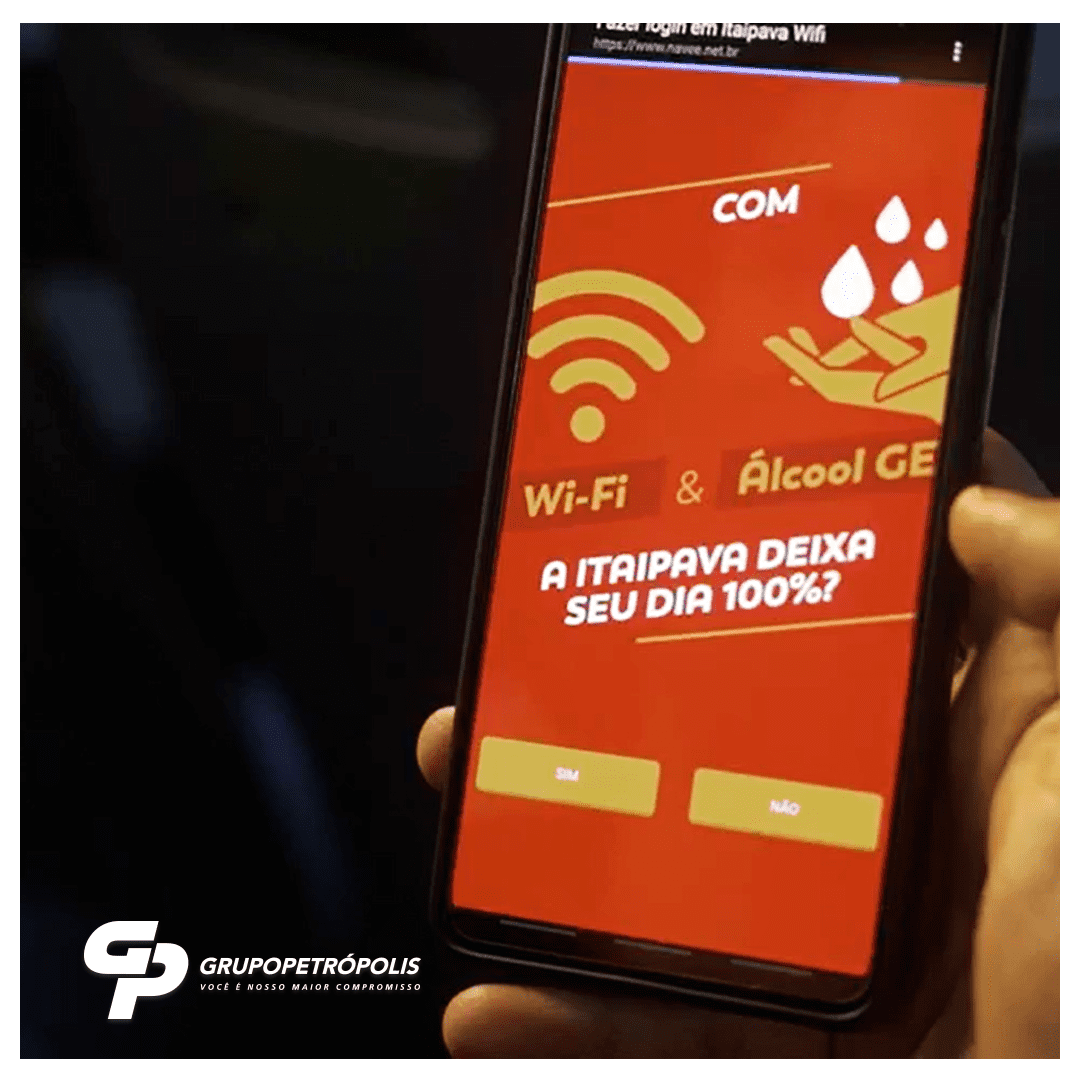 Grupo Petrópolis - Álcool Gel e Wi-fi nos Ônibus